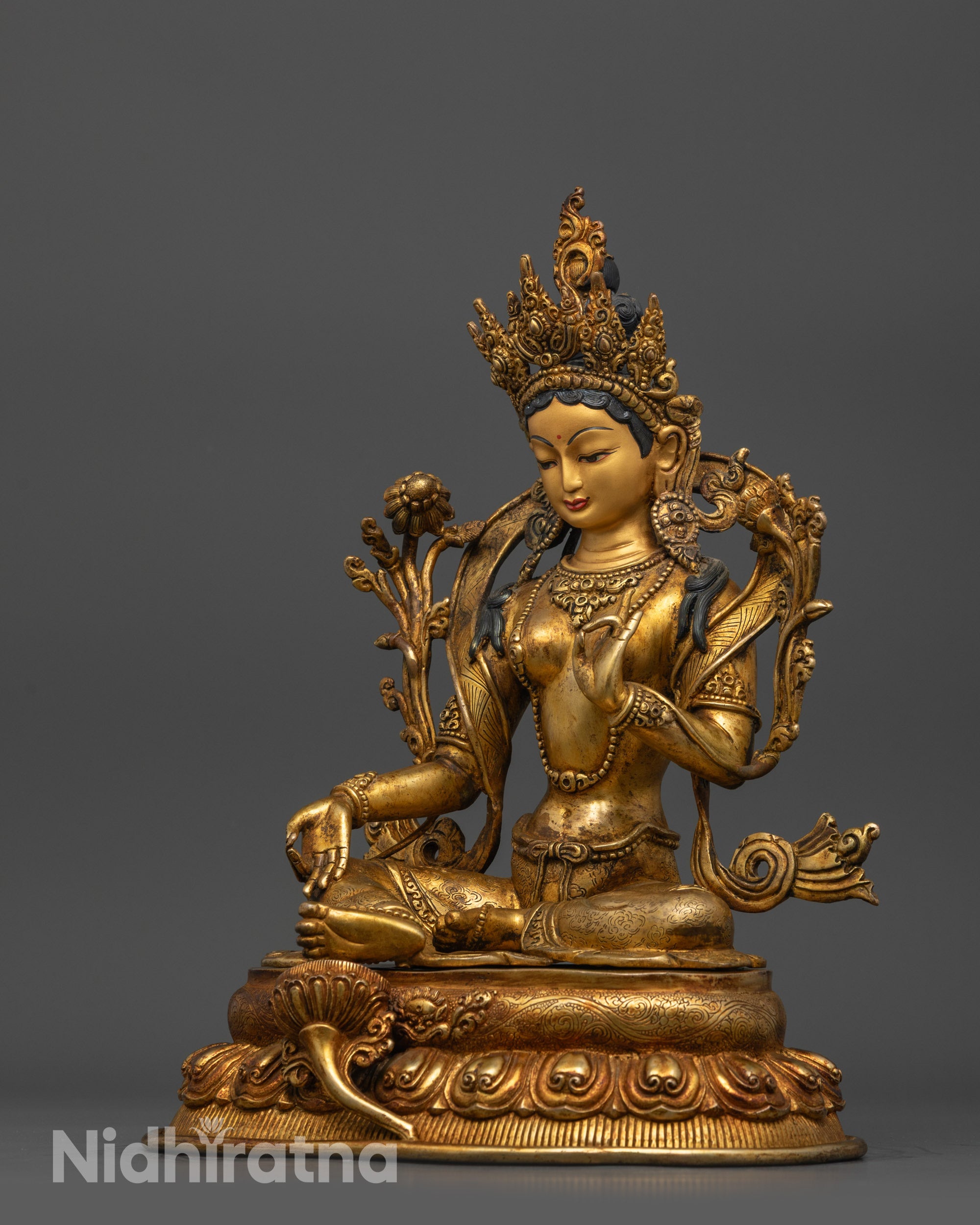 Green Tara Statue