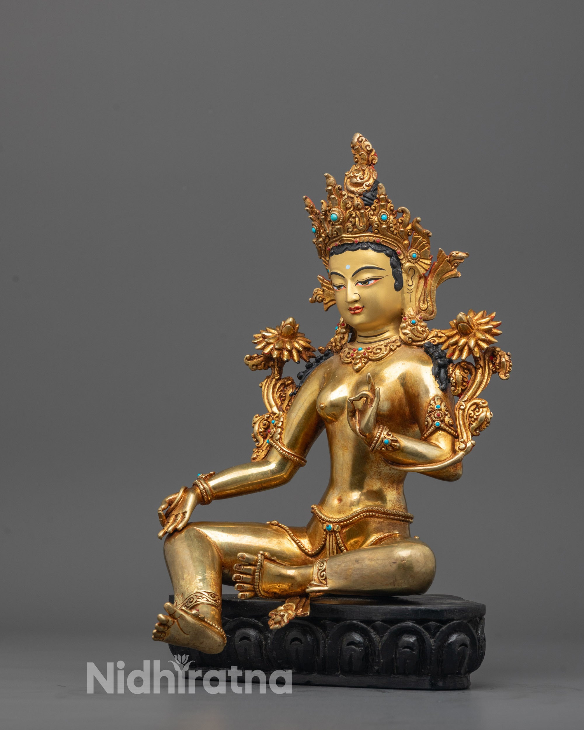 Buy Authentic Green Tara Statue | Handcrafted Nepalese Buddhist Art