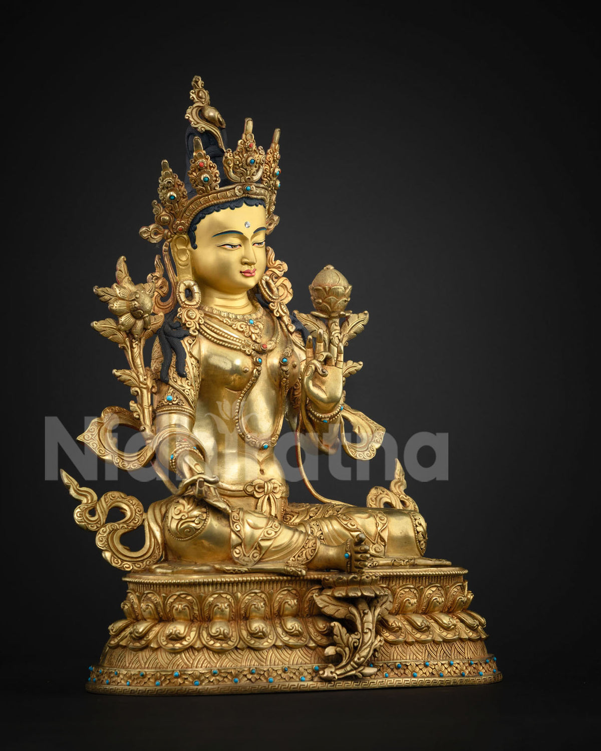 Luxurious Green Tara Statue: A Masterpiece for Spiritual Practitioners