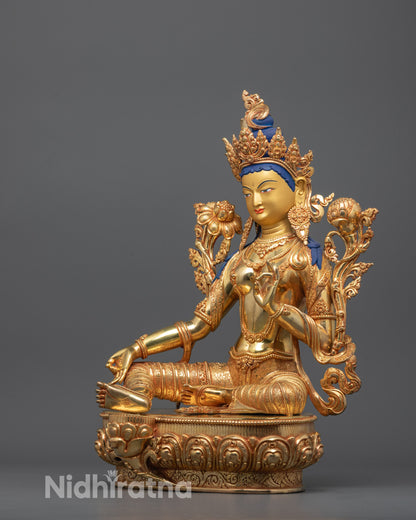 Shop Green Tara Statue Online | Handcrafted Buddhist Sculpture