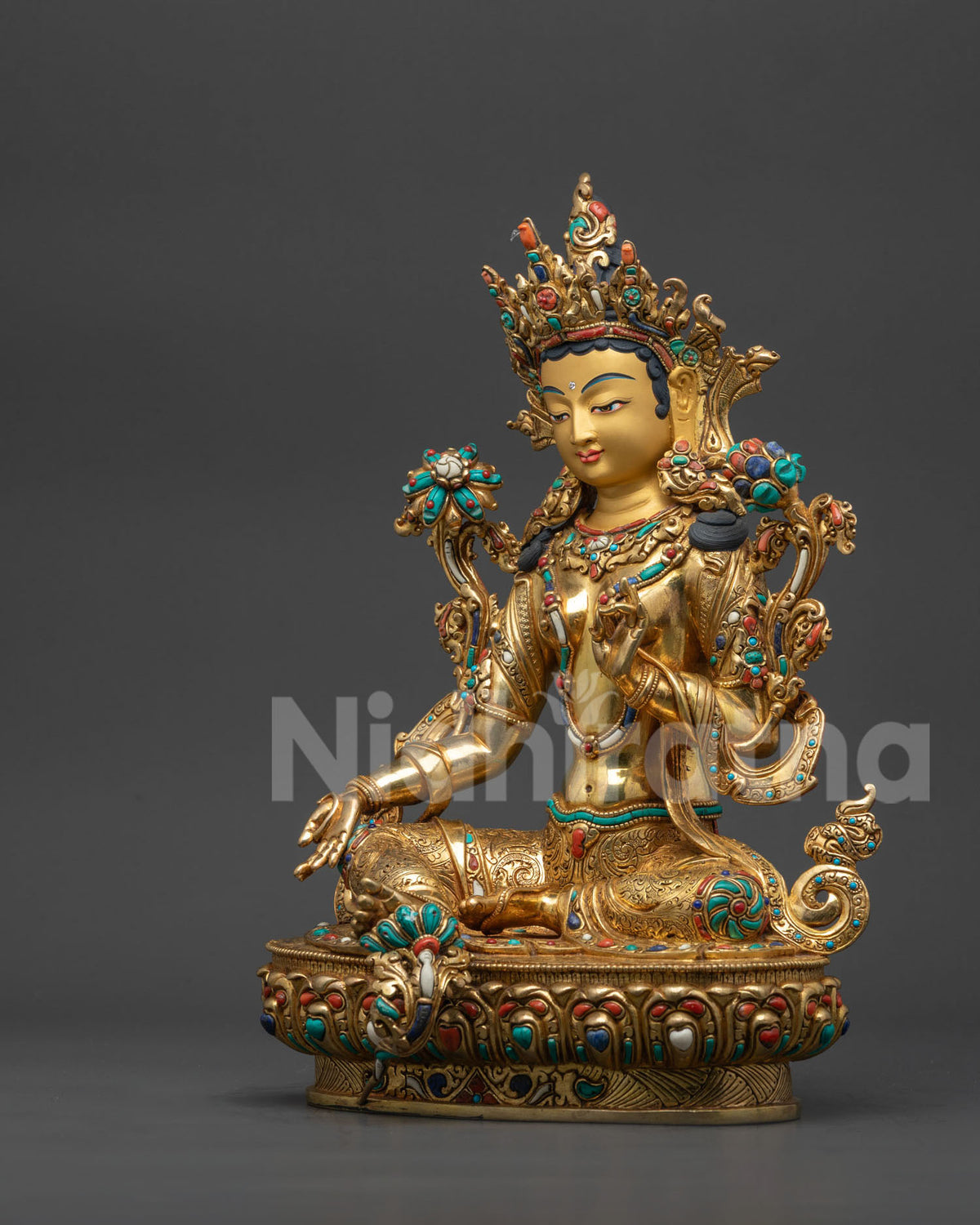 Supreme Mother Green Tara Statue | Premium Tibetan Buddhist Goddess
