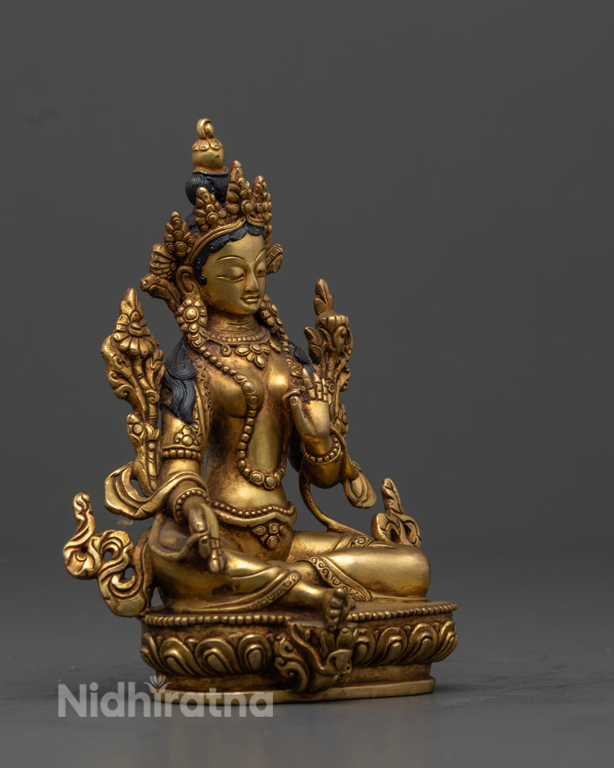 Buddhist Green Tara Statue | Tibetan Goddess