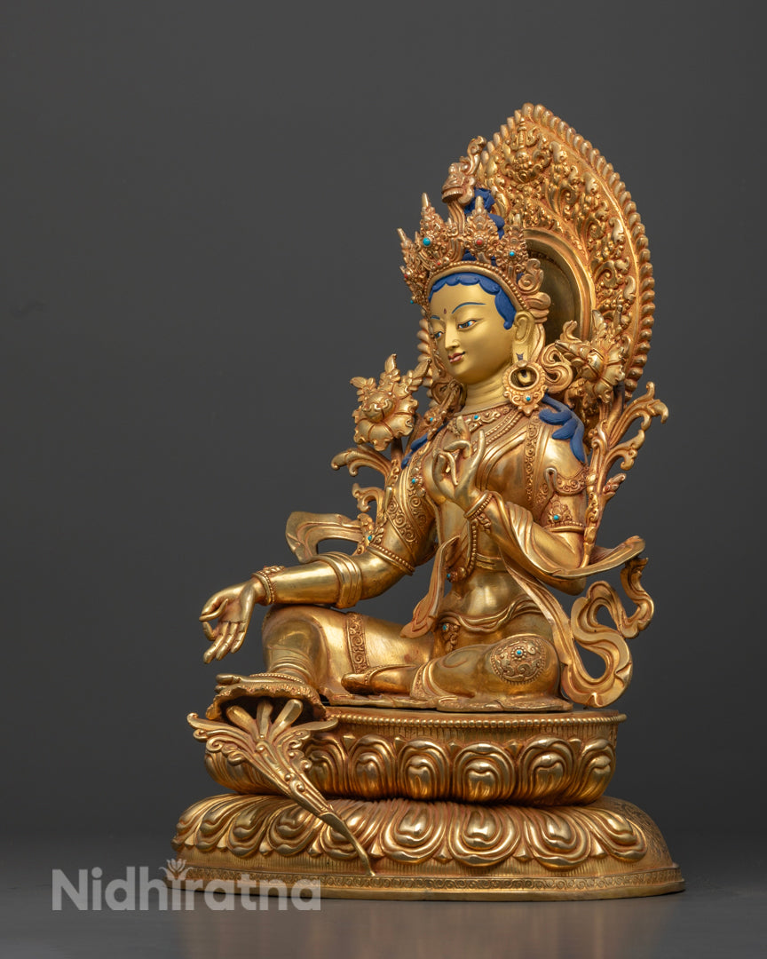 Green Tara Statue | Sacred Art for Healing