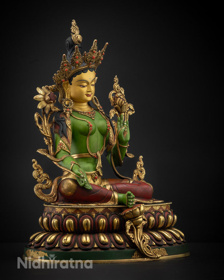 Green Tara Statue | Buddhist Symbol of Enlightenment