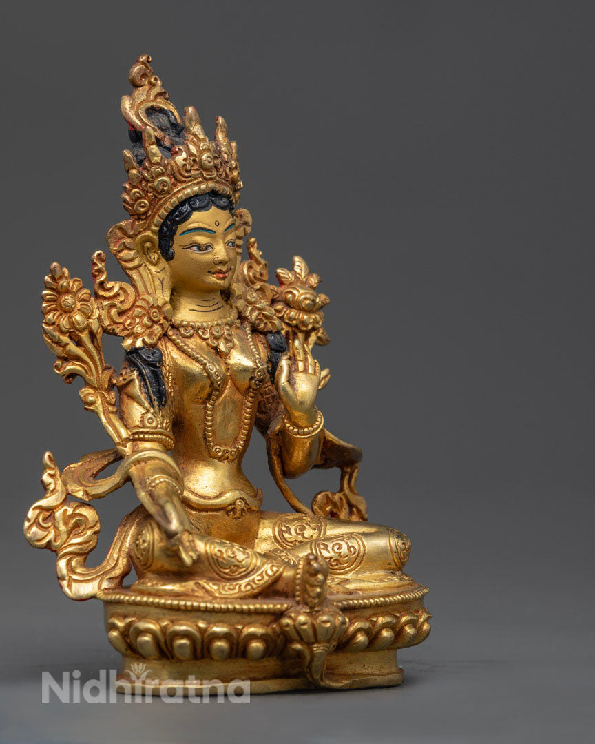 Buddhist Green Tara Statue | Himalayan Buddhist Art