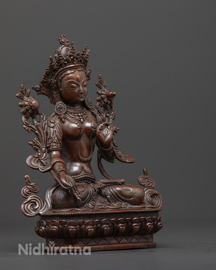 Sacred Oxidized White Tara | Traditional Tibetan Meditation