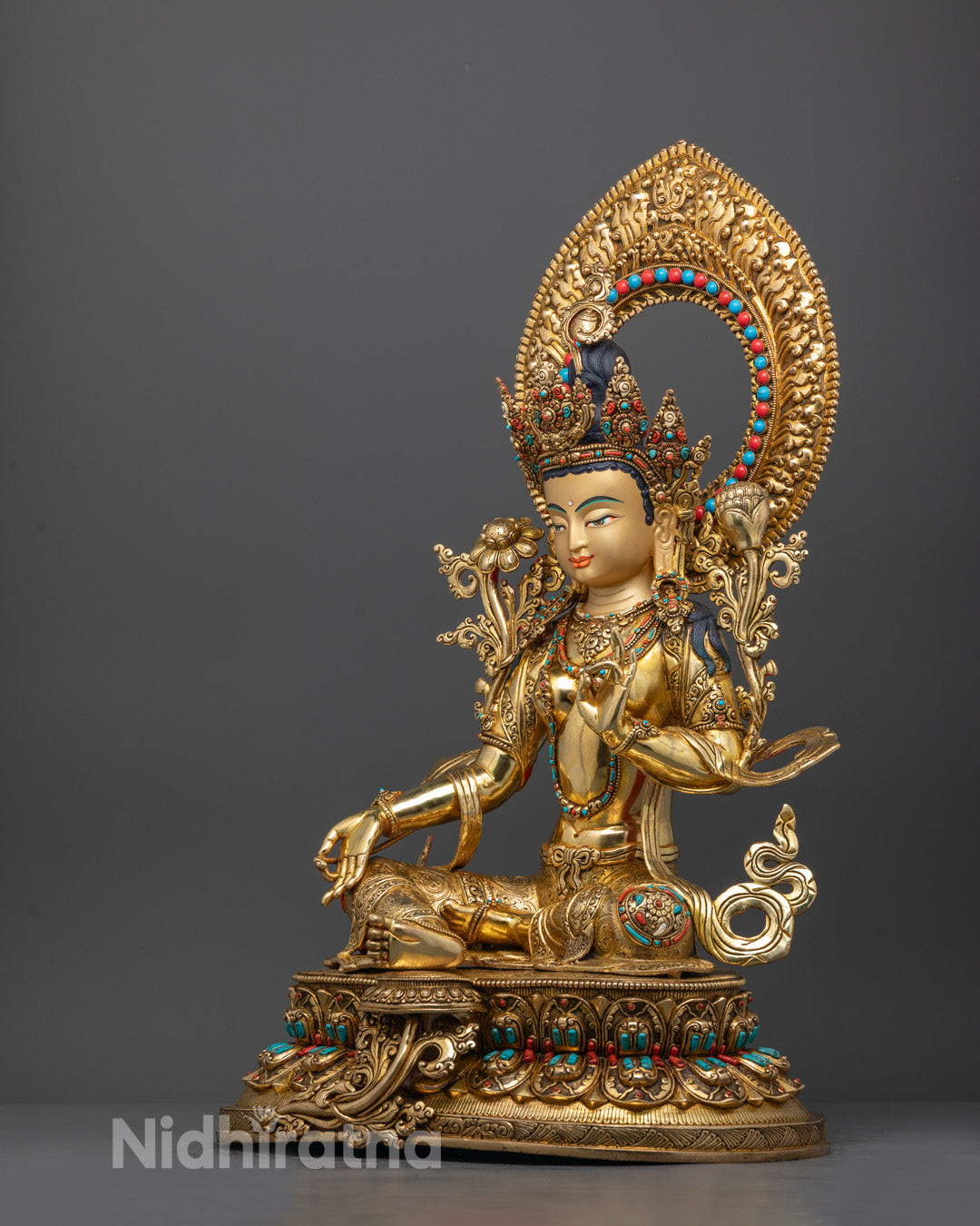 Green Tara Nepalese Statue | Mother of Compassion
