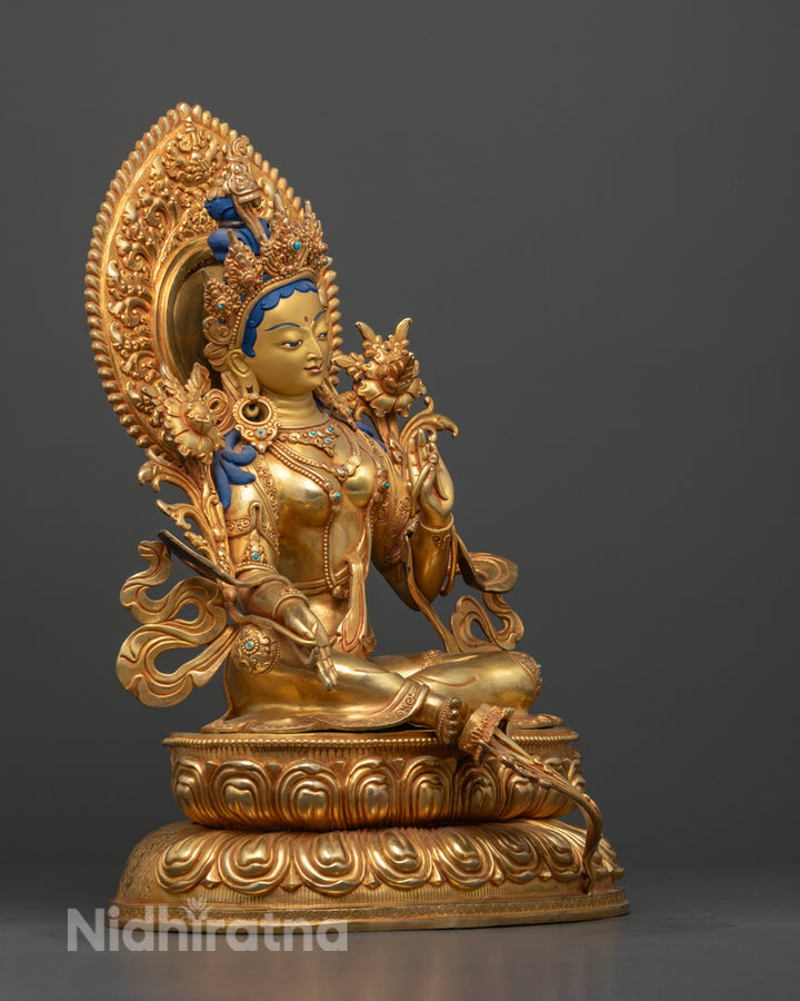 Green Tara Statue | Sacred Art for Healing