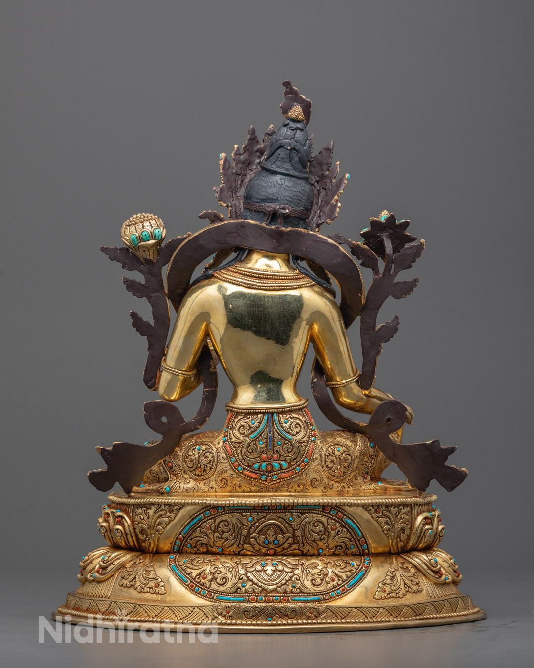 Beautiful Green Tara Statue | Traditional Himalayan Buddhist Art