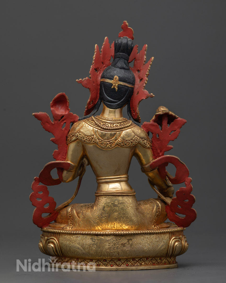 Green Tara mantra statue | Himalayan Buddhist Statue