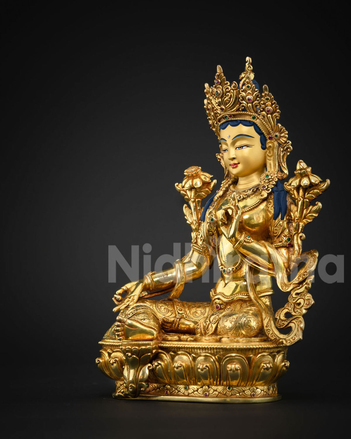 Jetsun Dolma Green Tara Goddess Statue | Compassionate Liberator