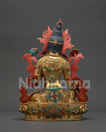 Supreme Mother Green Tara Statue | Premium Tibetan Buddhist Goddess