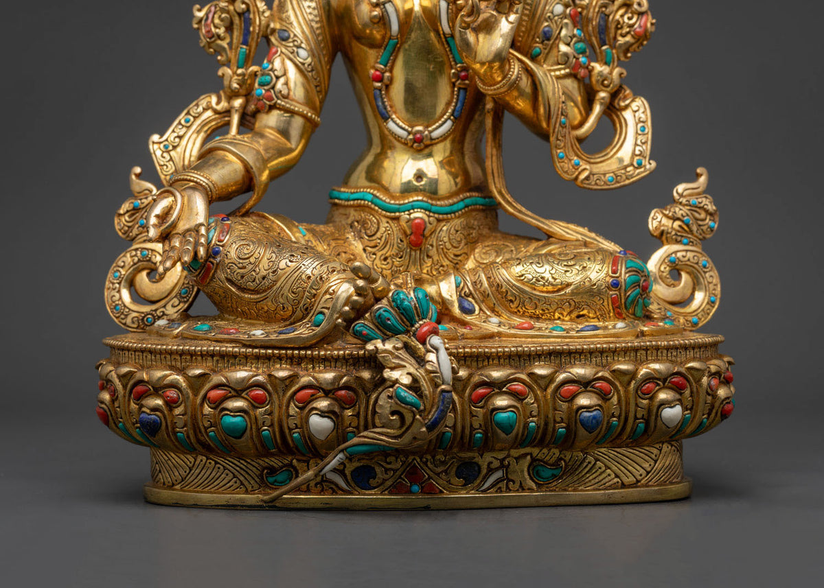 Supreme Mother Green Tara Statue | Premium Tibetan Buddhist Goddess