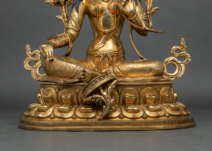 Green Tara Statue | Mother of Compassion and Liberation