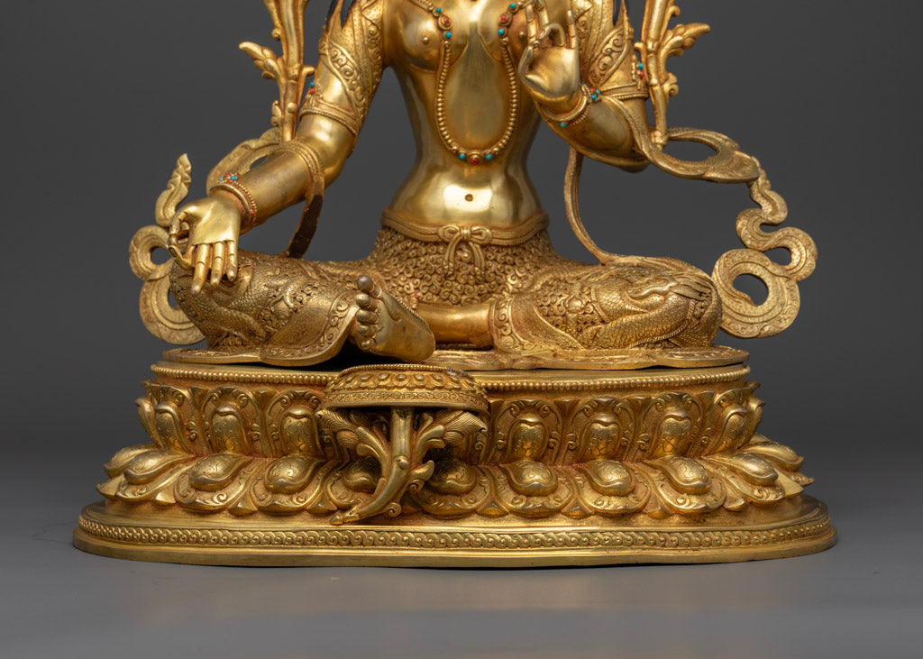 Buddhist Green Tara Sculpture