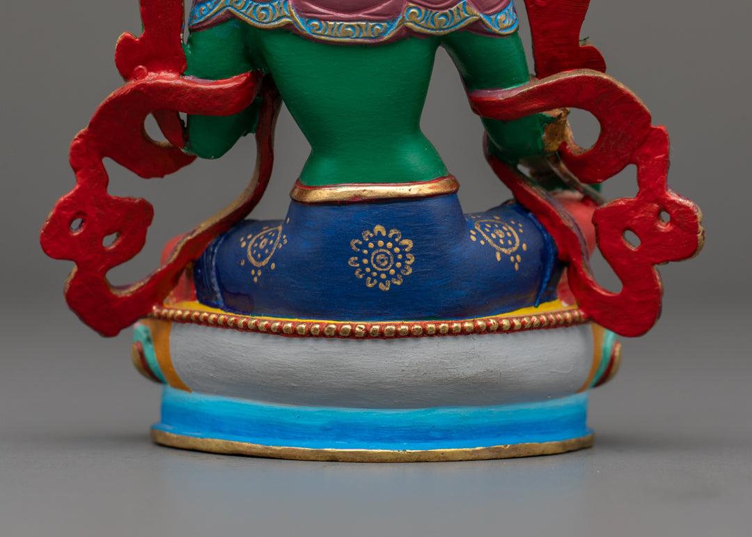 Green-Shade Mother Tara Statue | Traditional Tibetan Art