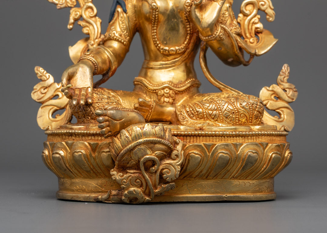 Divine Green Tara Sculpture | Perfect for Spiritual Decor