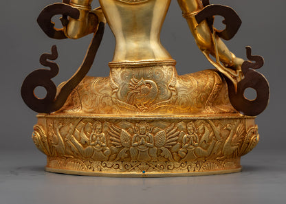 Nepalese Green Tara Statue | Spiritual Home Decor