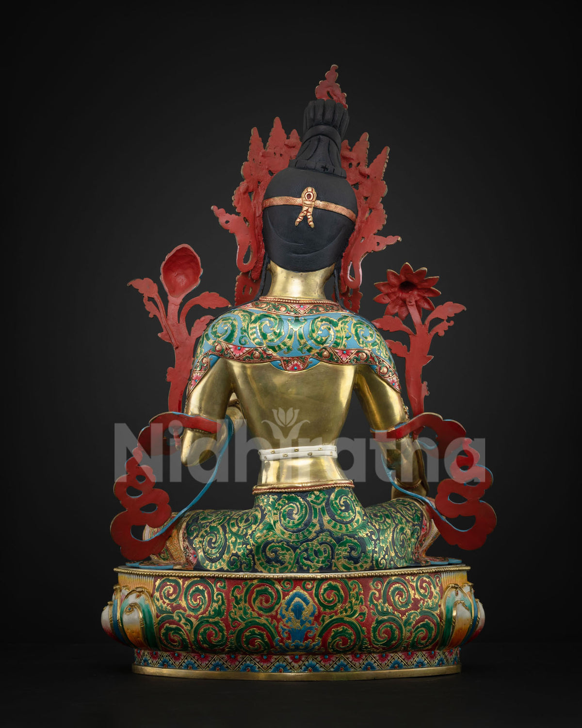 Masterpiece Green Tara Sculpture for Healing