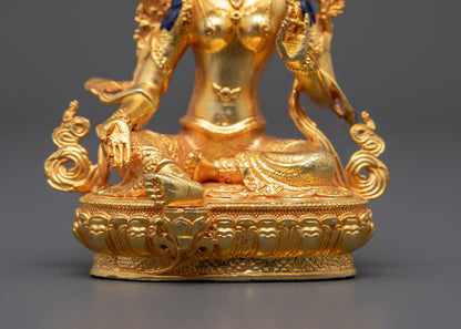 Blessed Green Tara Statue | Tibetan Buddhist Compassionate Savior