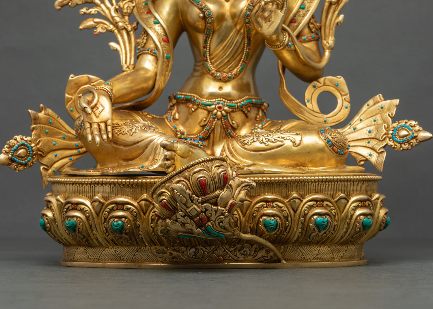 Tibetan Green Tara Sculpture | Handcrafted in Nepal