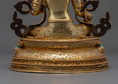 Handcrafted Green Tara Statue | Mother of Compassion