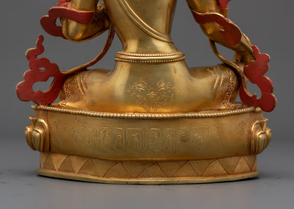 Sacred Feminine Statue of Green Tara | Bodhisattva of Compassion
