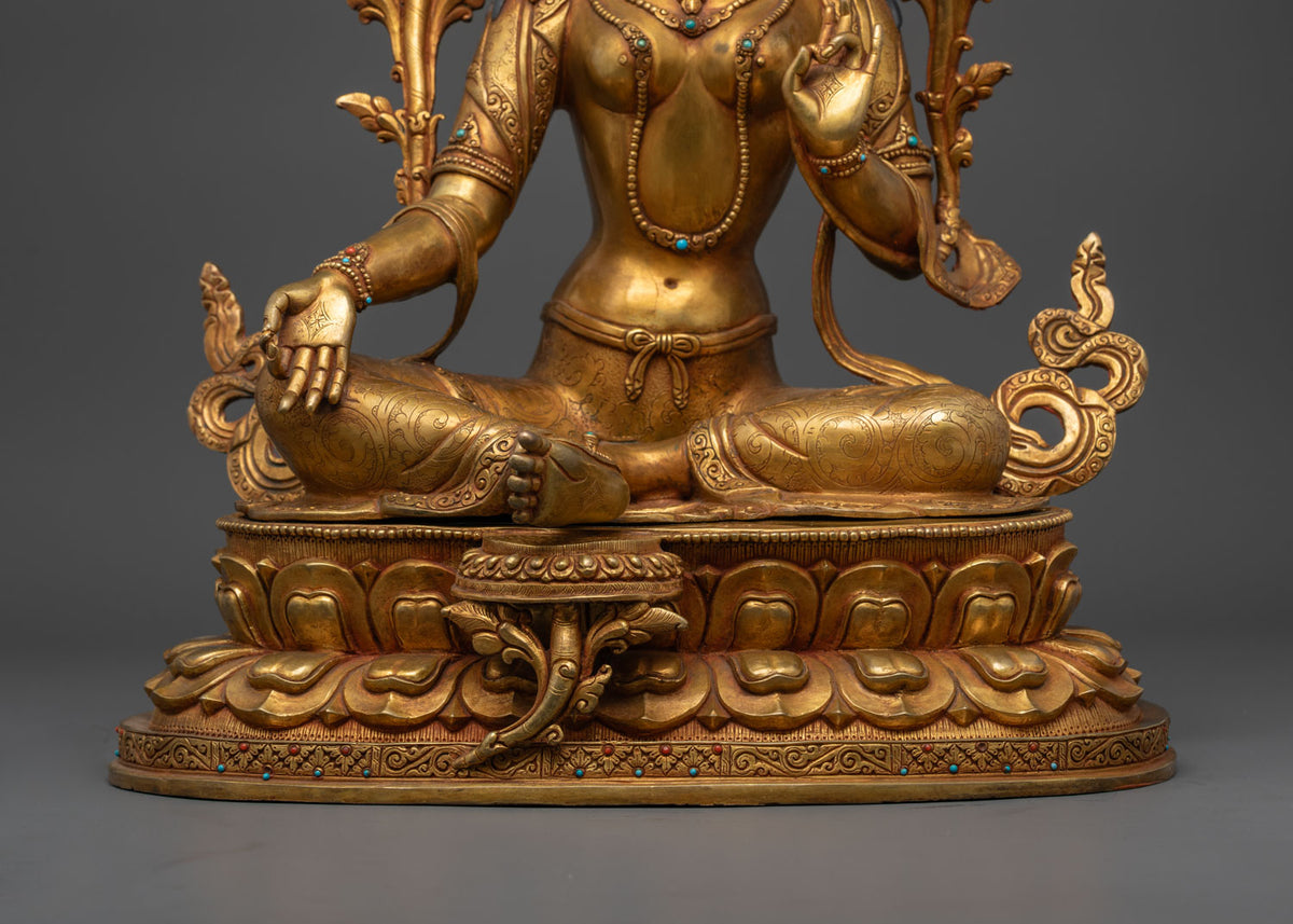 green tara statue: The Goddess of Compassion