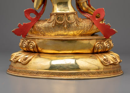 Authentic Green Tara Sculpture | Tibetan Buddhist Artwork