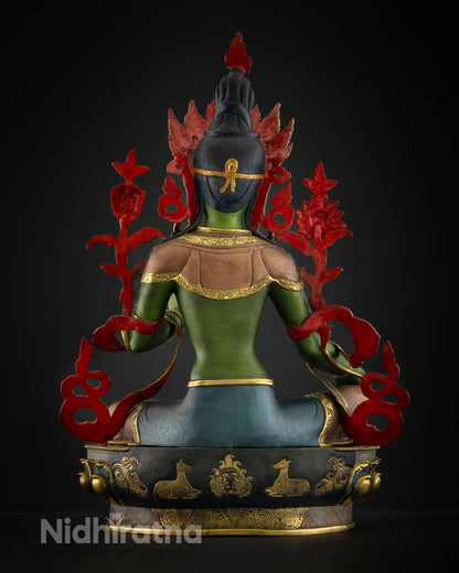Buddhist Green Tara Statue | Handmade Tara Statue