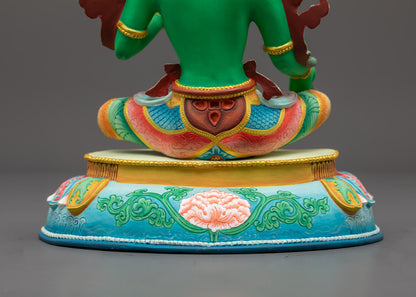 Green Colored Buddhist Green Tara Statue