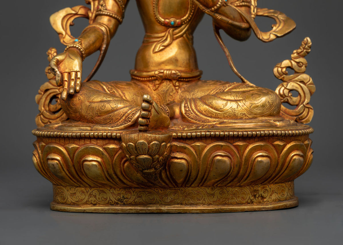 Goddess Green Tara Statue : The Healing Mother in Tibetan Buddhism