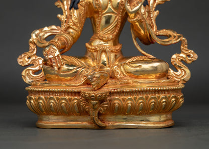 Green Tara Statue | Elegant Nepalese Buddhist Artwork for Altar