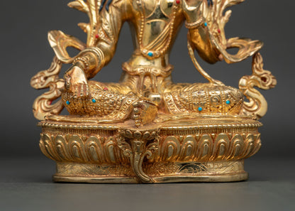 Green Tara Statue | Symbol of Protection and Swift Compassion