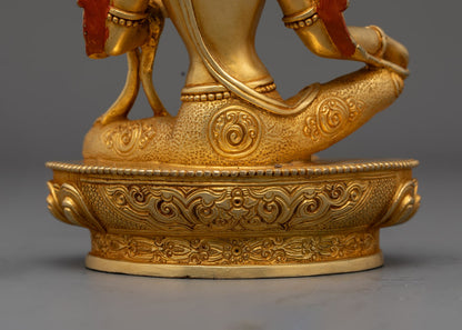 Green Tara Statue | Hand-Craved Buddhist Sculpture