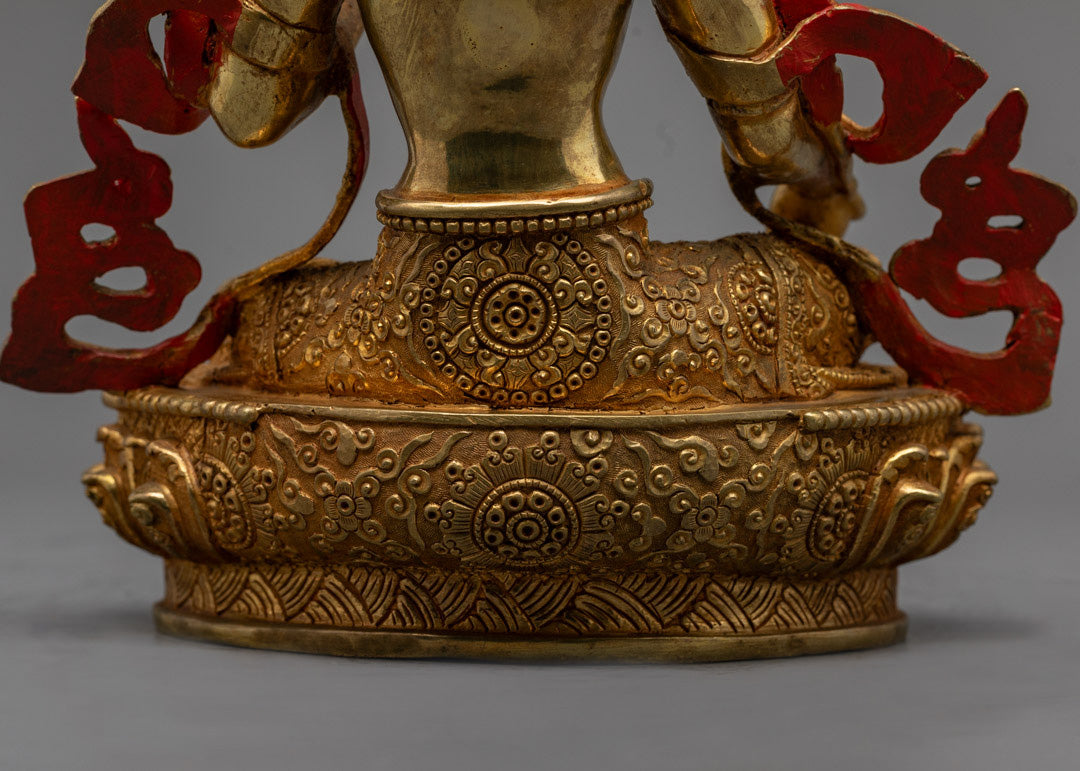Authentic Green Tara Statue | Handmade Nepalese Sculpture
