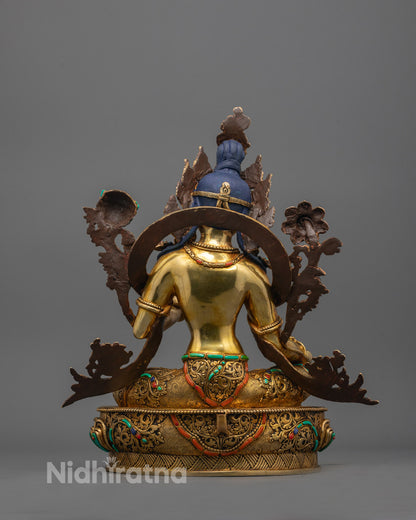 Traditional Green Tara Statue | Himalayan Healing Goddess