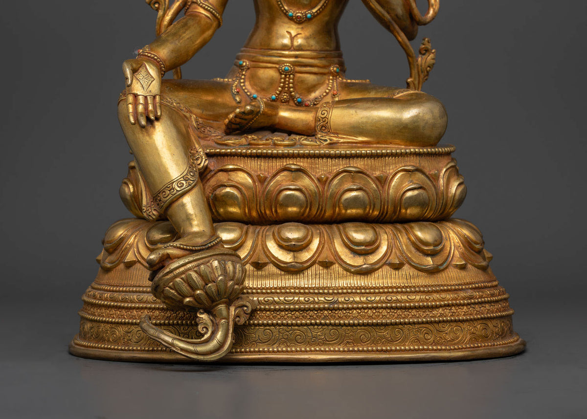 Green Tara Statue from Nepal: Elegance and Spirituality