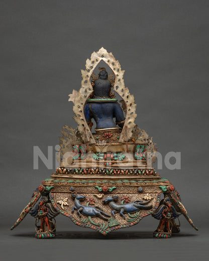 Lapis Lazuli Green Tara Statue | Compassionate Mother of All Buddhas
