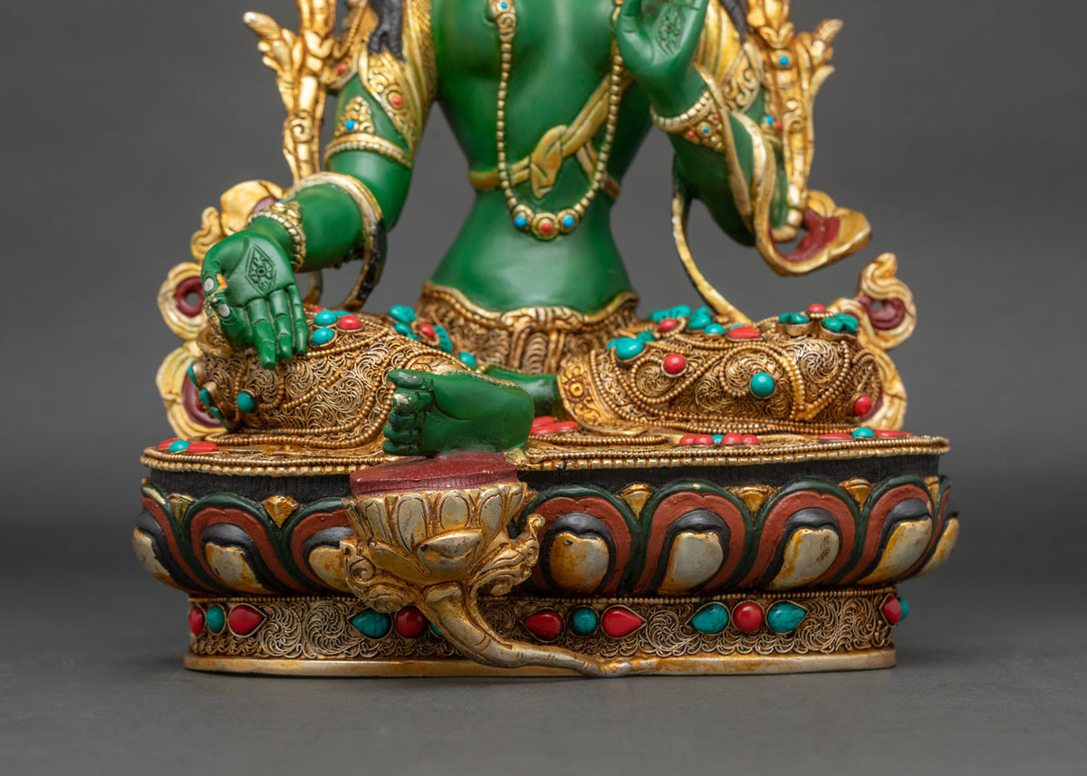 Green Tara Statue | Goddess of Compassion and Action