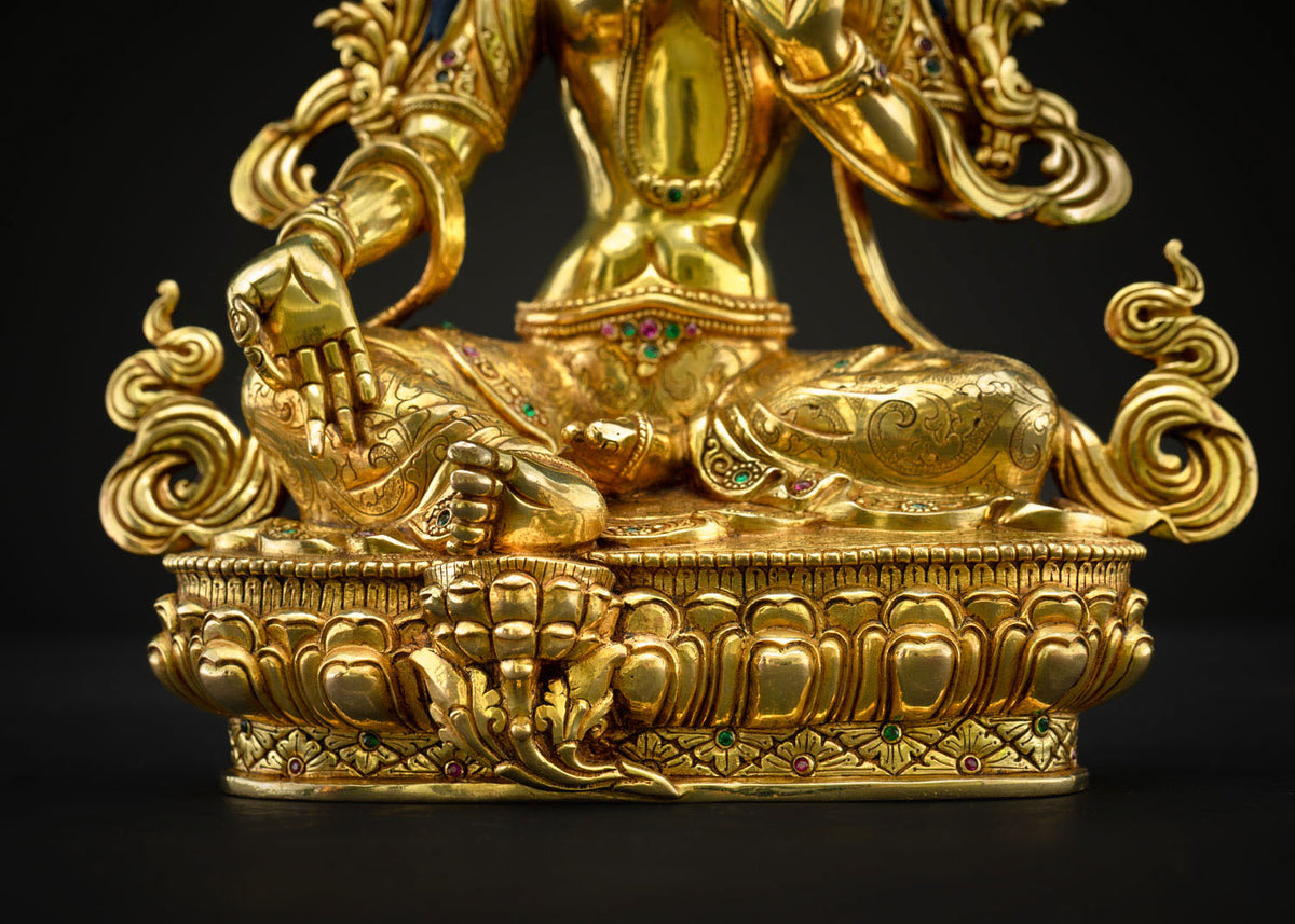 Finest Green Tara Statue – Collector's Grade Buddhist Sculpture