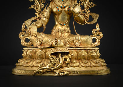 Green Tara Statue: Compassion & Healing