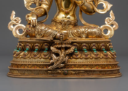 Handcrafted Green Tara Statue | Mother of Compassion