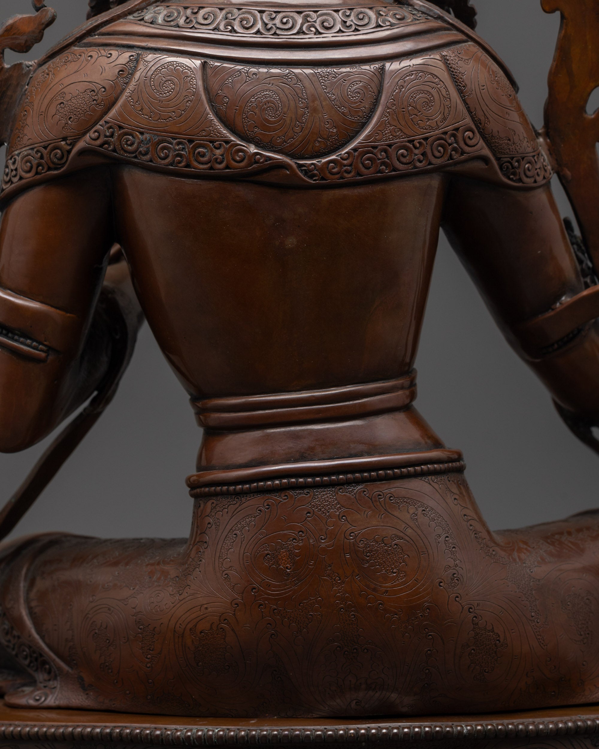 Buddhist Green Tara Statue | Artisan-Oxidized Copper Sculpture