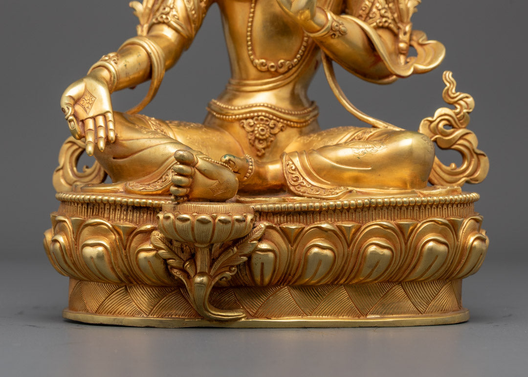 Sacred Feminine Statue of Green Tara | Bodhisattva of Compassion