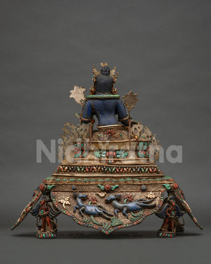 Lapis Lazuli Green Tara Statue | Compassionate Mother of All Buddhas