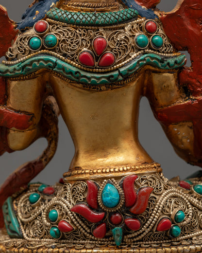 Green Tara Statue Handcrafted in Nepal