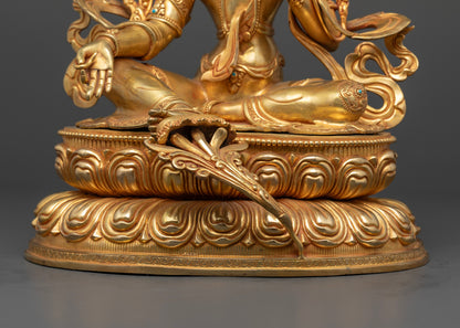 Green Tara Statue | Sacred Art for Healing