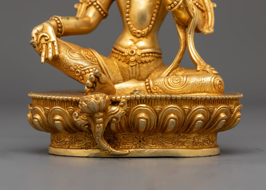 Green Tara Statue | Hand-Craved Buddhist Sculpture