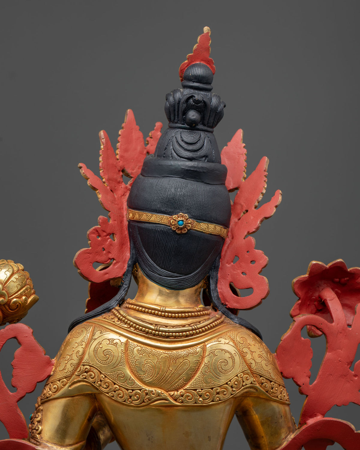 Hand-Carved Jetsun Dolma Statue from Nepal – Goddess of Compassion